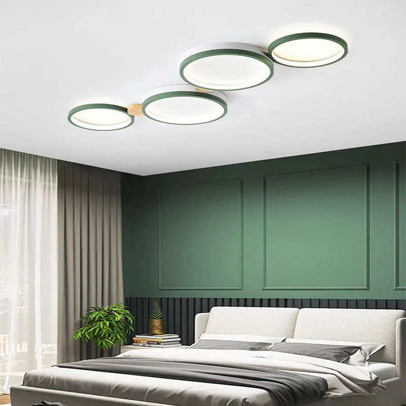 Muto Wooden Halo LED Ceiling Light
