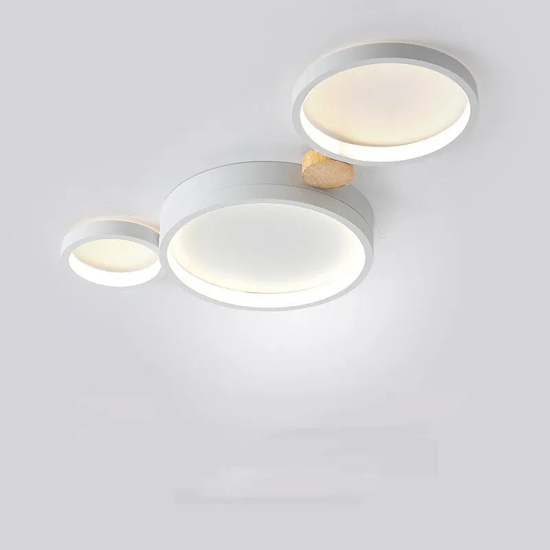 Muto Wooden Halo LED Ceiling Light