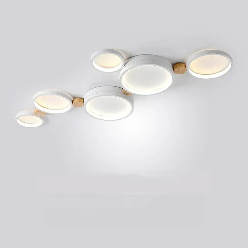 Muto Wooden Halo LED Ceiling Light