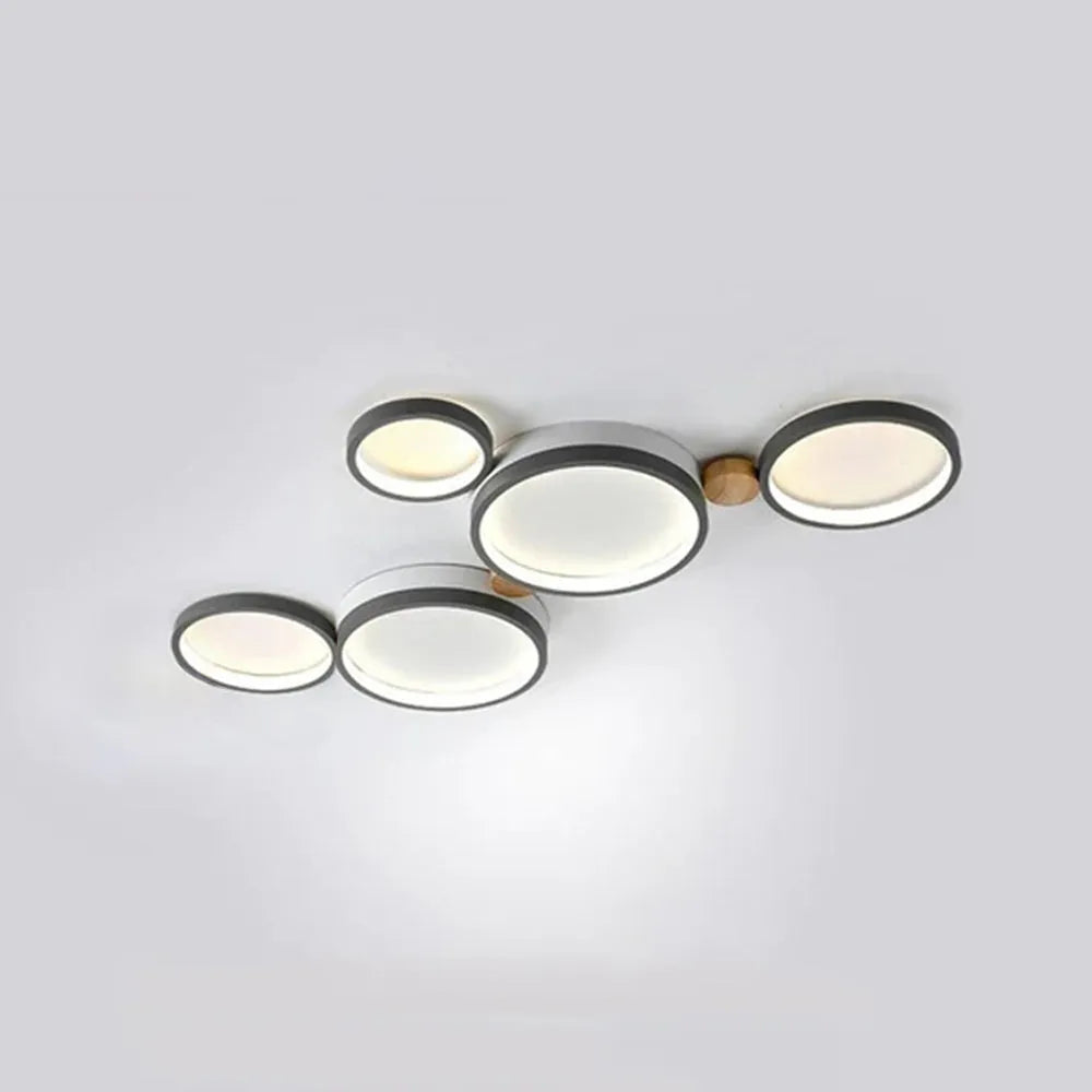 Muto Wooden Halo LED Ceiling Light