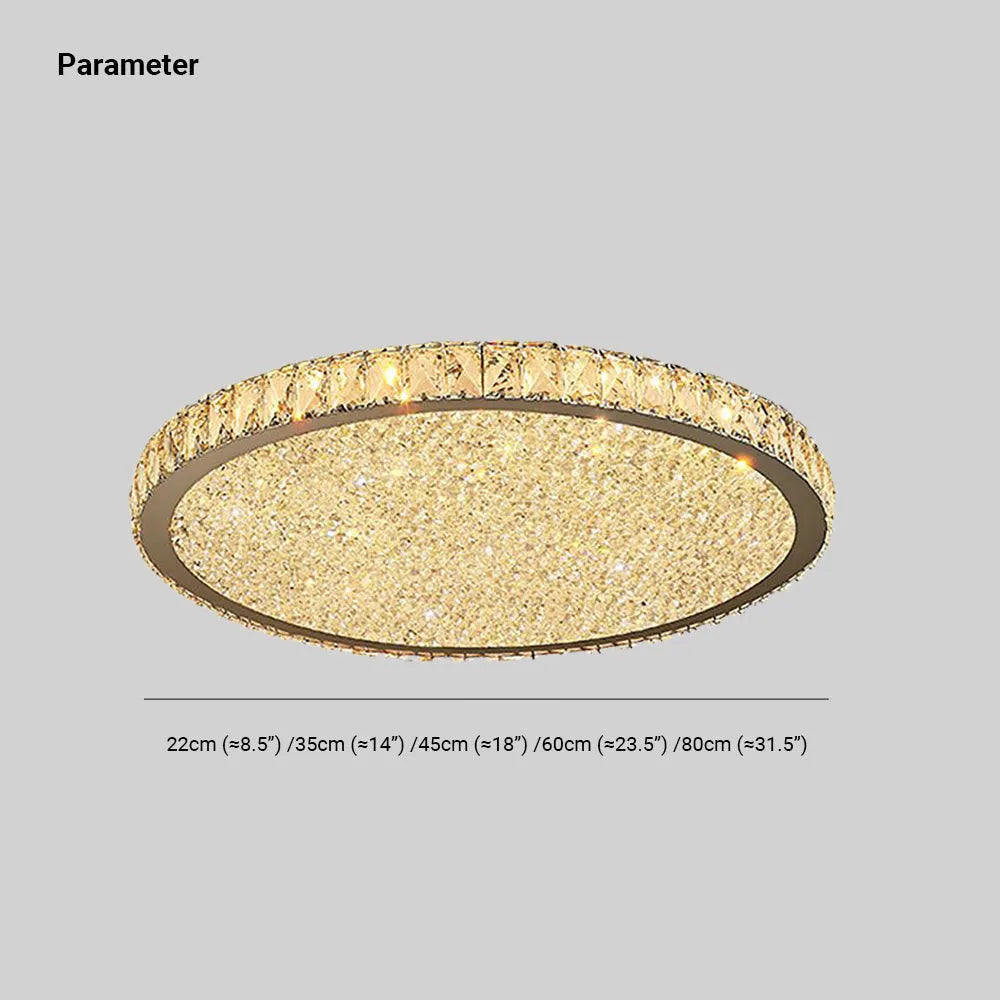 Kristy Crystal Amber Ceiling Light