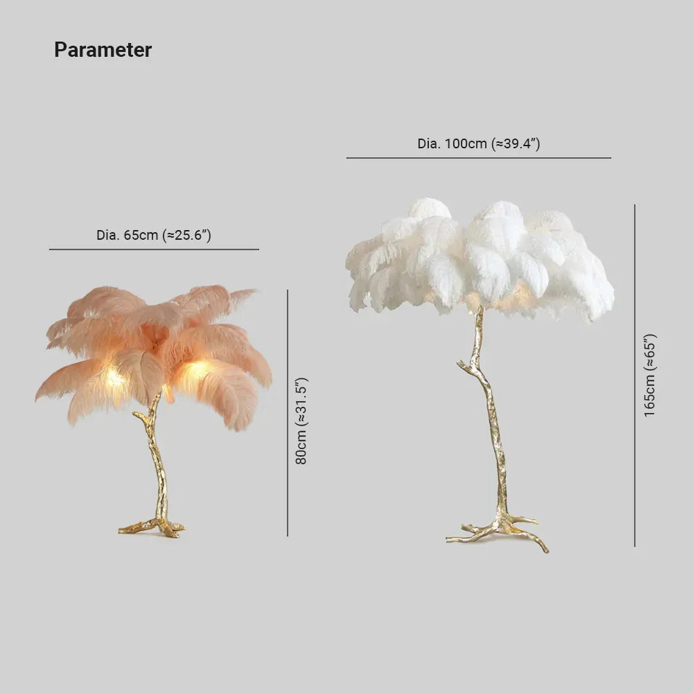 Omoore Feather LED Floor Lamp
