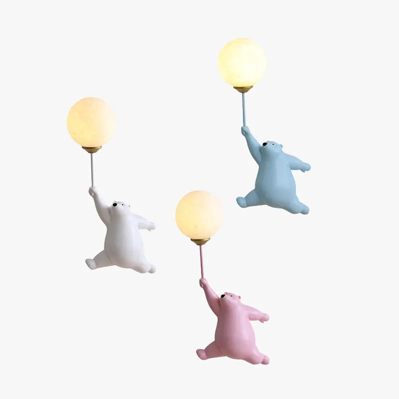 Bear-Shaped LED Wall Light