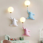 Bear-Shaped LED Wall Light