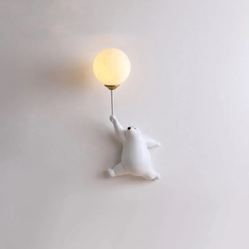 Bear-Shaped LED Wall Light
