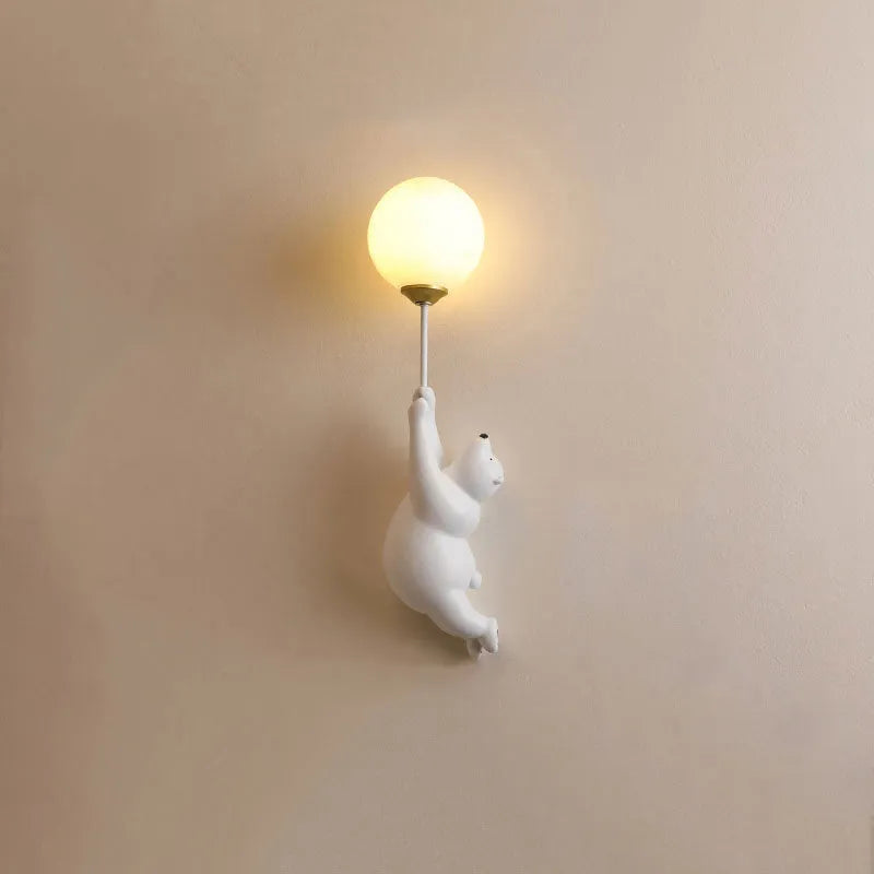 Bear-Shaped LED Wall Light