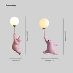Bear-Shaped LED Wall Light