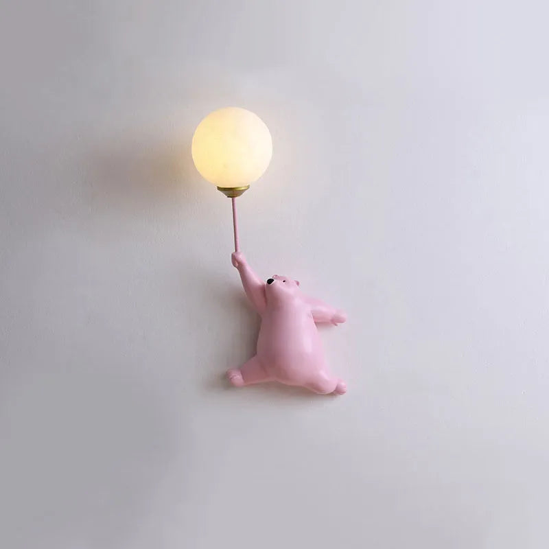 Bear-Shaped LED Wall Light