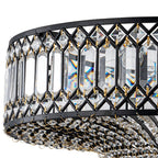 Carved Crystal Drum Ceiling Light