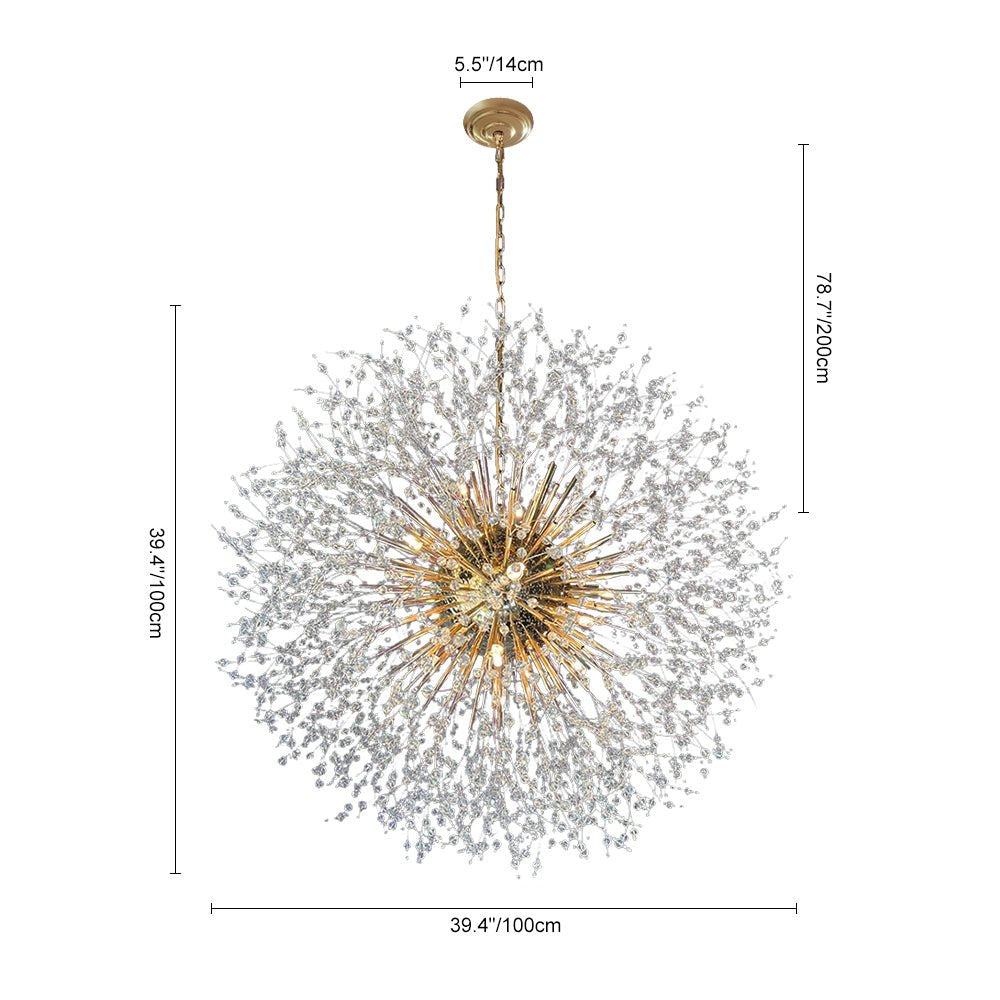 Large 20-Light Sputnik Chandelier