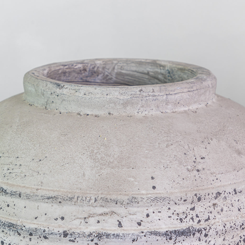 Large Distressed Stone Vase