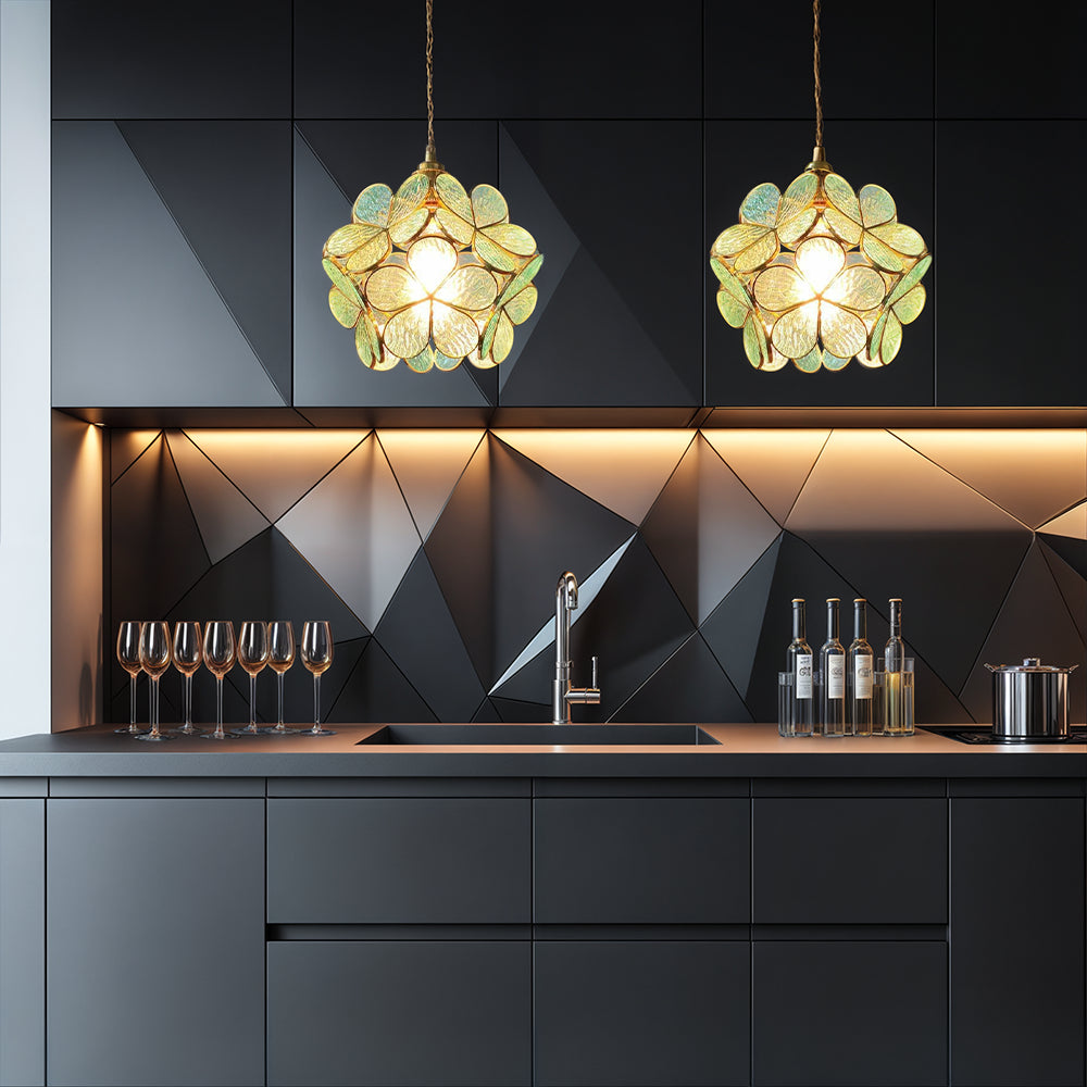 Flower Glass Pendant Light
