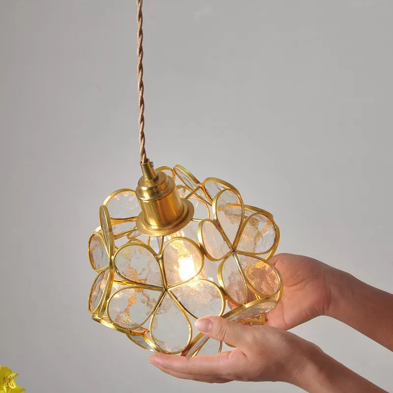 Flower Glass Pendant Light