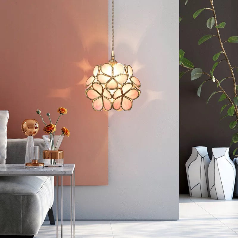 Flower Glass Pendant Light