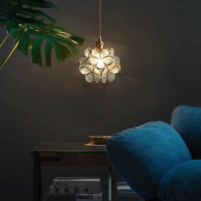 Flower Glass Pendant Light