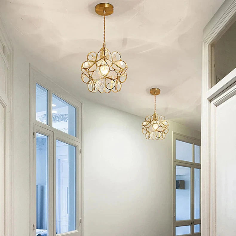 Flower Glass Pendant Light