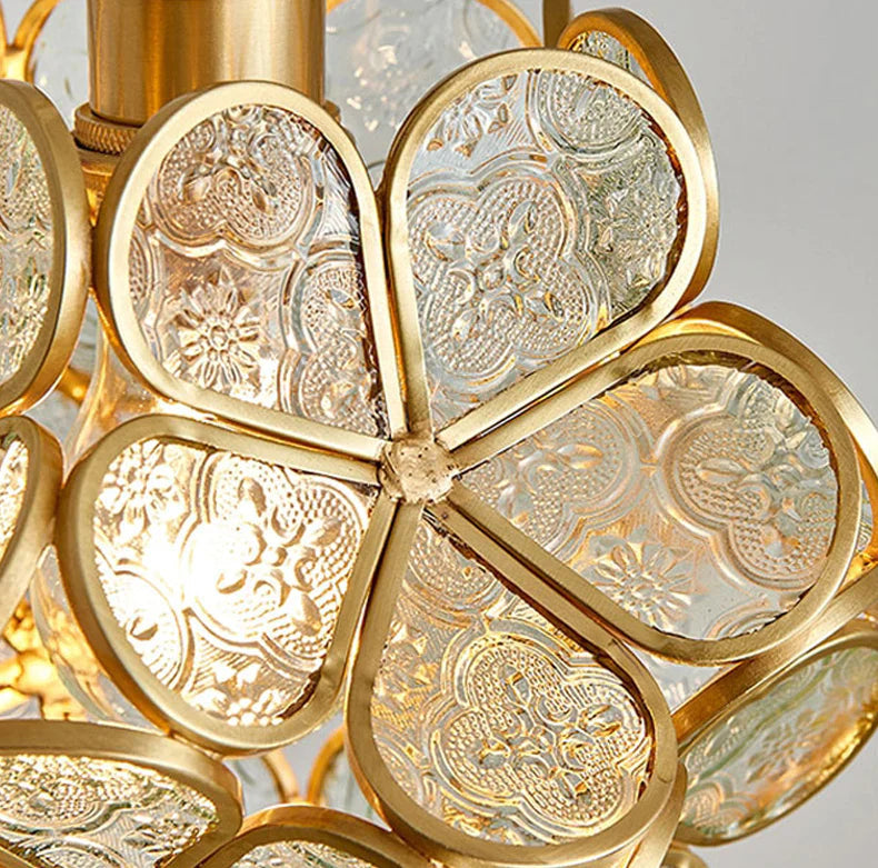 Flower Glass Pendant Light