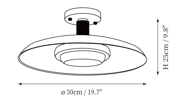 Draper Ceiling Light