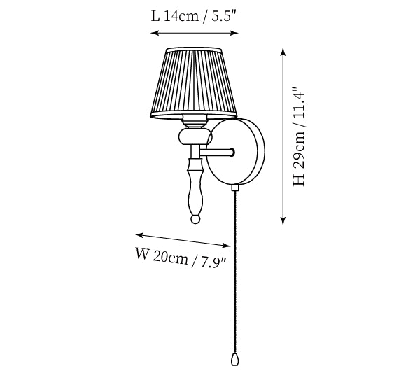 Celine Vintage Wall Lamp