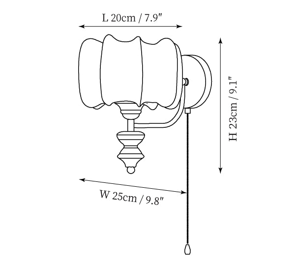 Celine Vintage Wall Lamp