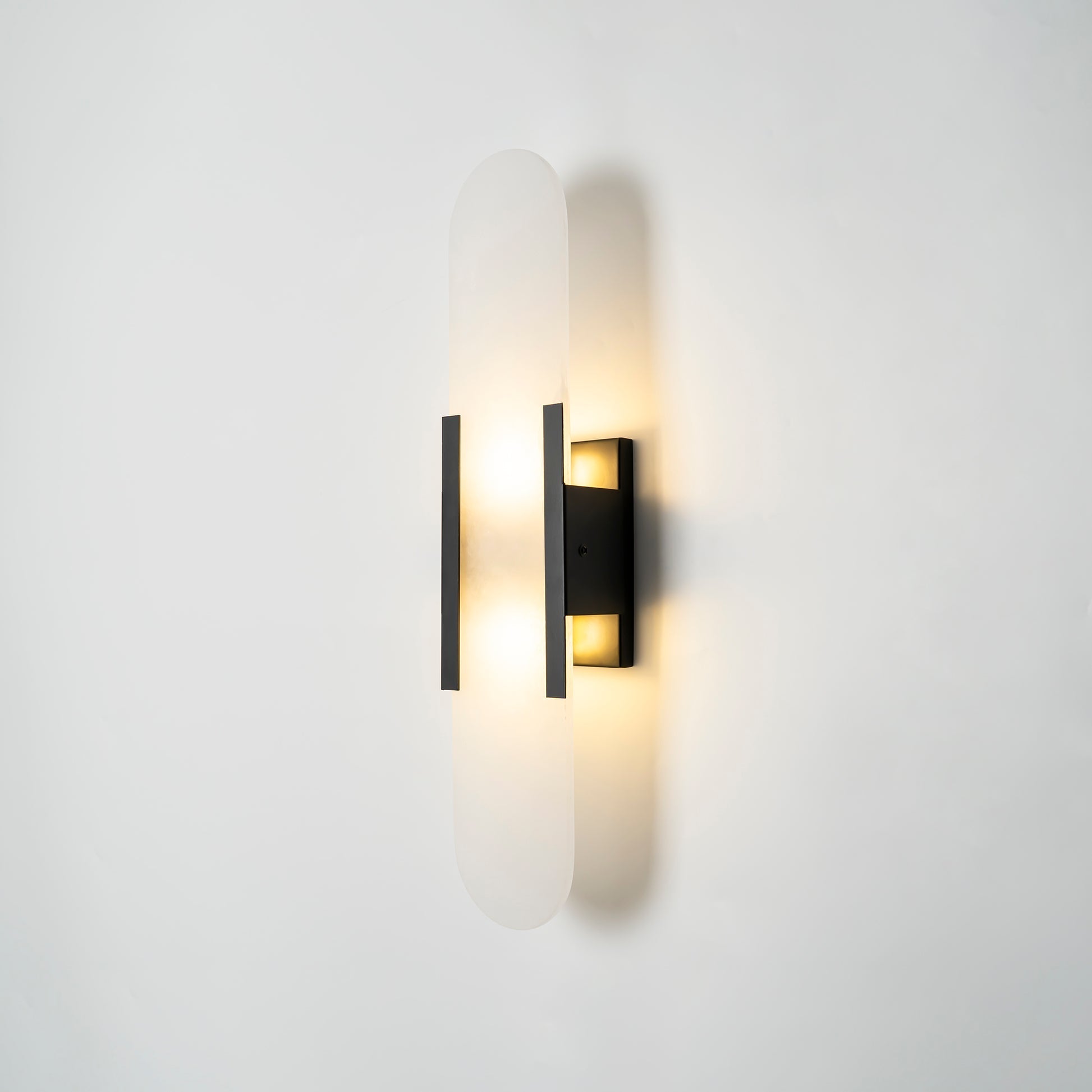 Elongated Alabaster Wall Lamp