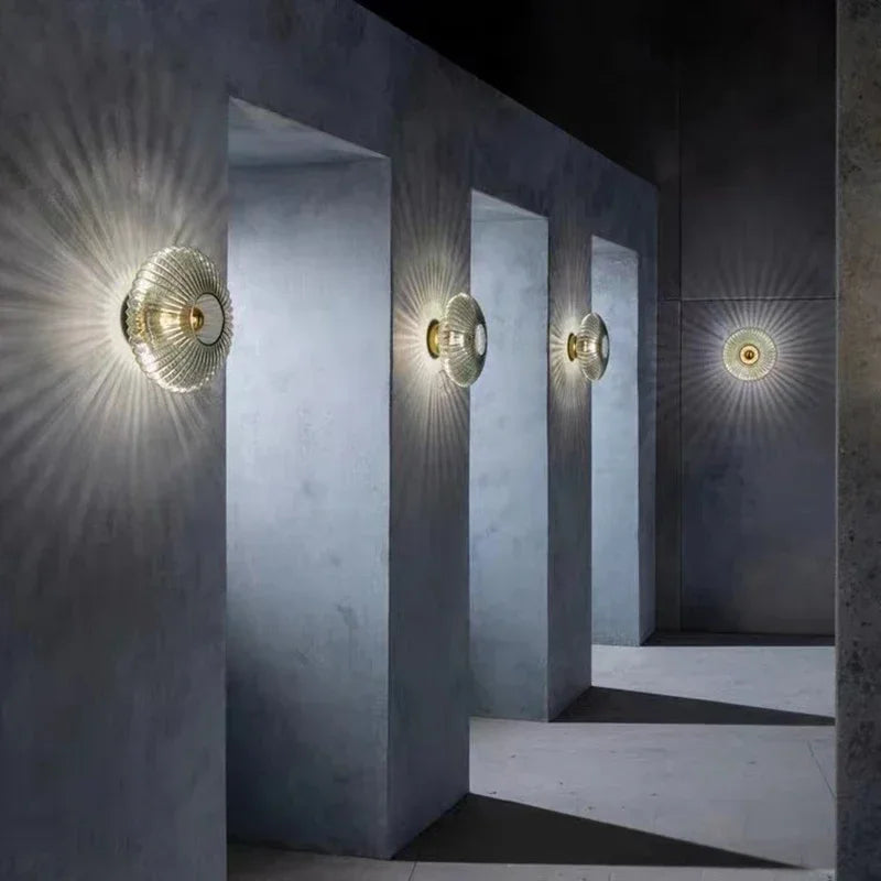 Eclira Elegant Glass Stone Wall Light