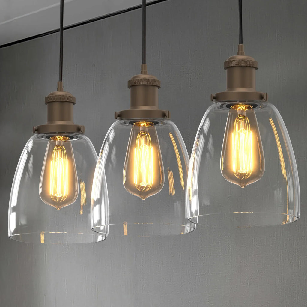 Winer Modern Glass Pendant Light 3 Pack
