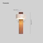 Jovan Travertine Wood Wall Light