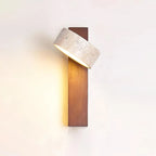Jovan Travertine Wood Wall Light