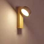 Jovan Travertine Wood Wall Light