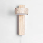 Jovan Travertine Wood Wall Light