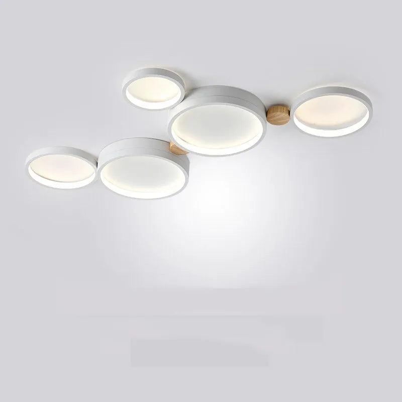 Muto Wooden Halo LED Ceiling Light