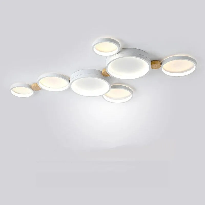 Muto Wooden Halo LED Ceiling Light