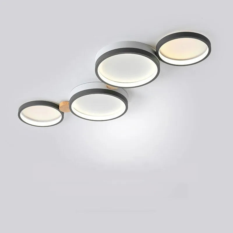 Muto Wooden Halo LED Ceiling Light