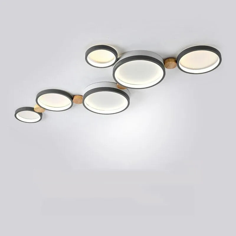 Muto Wooden Halo LED Ceiling Light