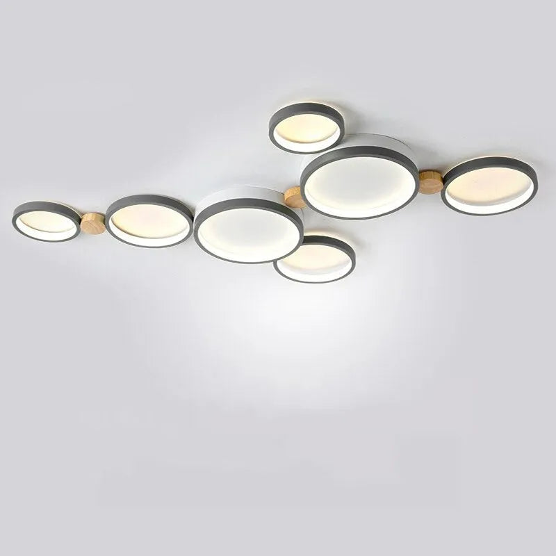 Muto Wooden Halo LED Ceiling Light