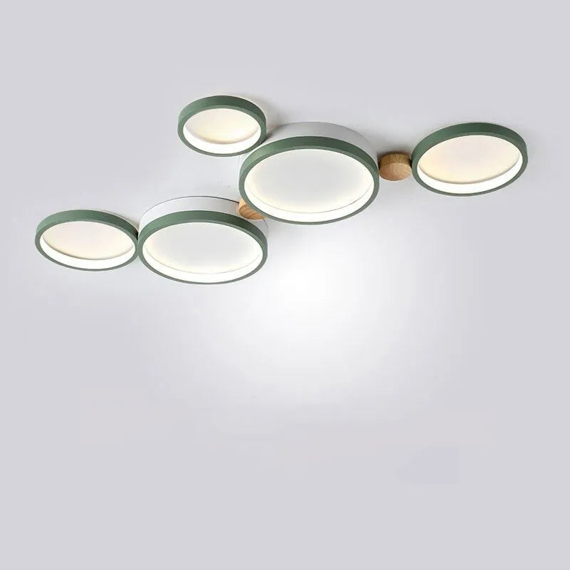 Muto Wooden Halo LED Ceiling Light