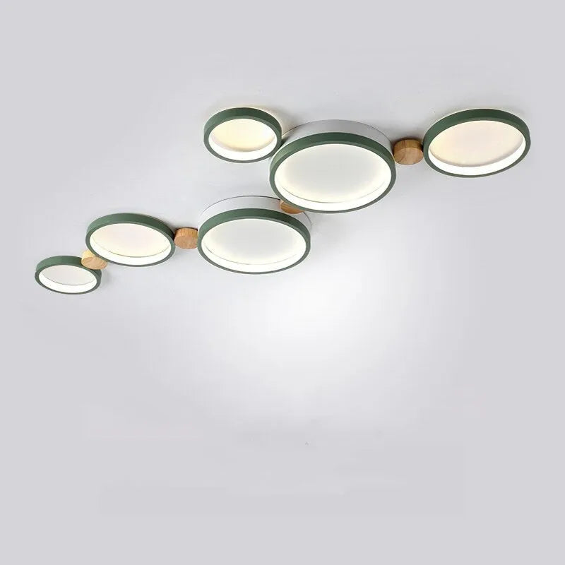 Muto Wooden Halo LED Ceiling Light