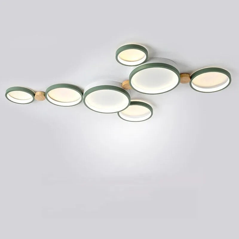 Muto Wooden Halo LED Ceiling Light