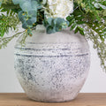 Large Distressed Stone Vase