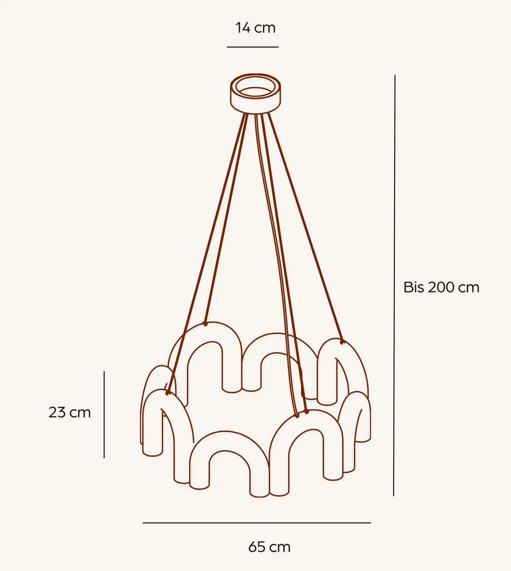 Elva Sculptural Dimmable LED Pendant Light
