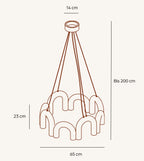 Elva Sculptural Dimmable LED Pendant Light