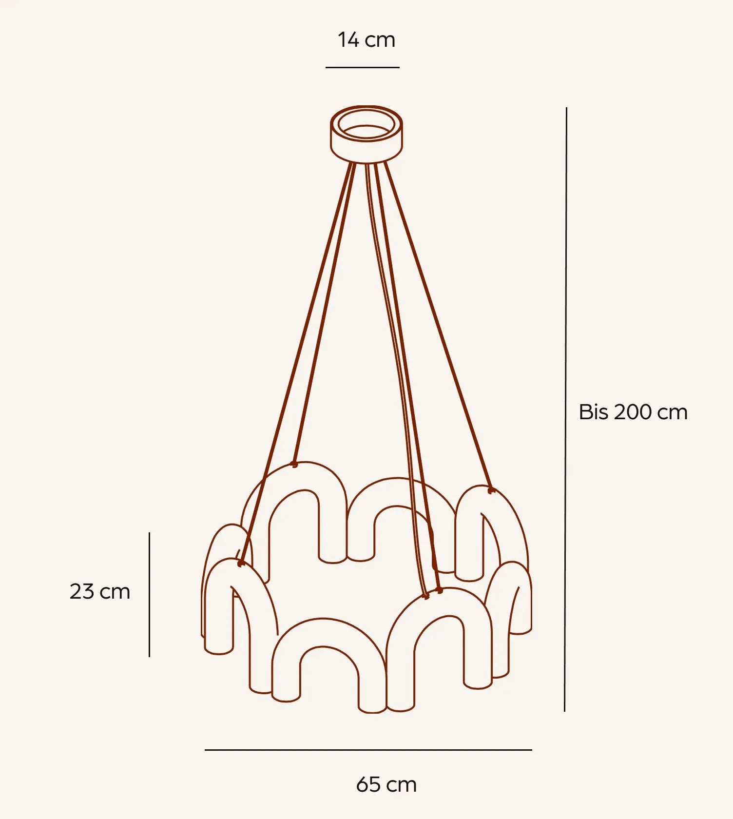 Elva Sculptural Dimmable LED Pendant Light