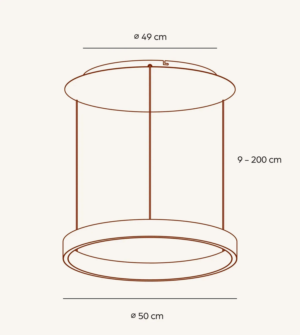 Sol Sculptural Dimmable LED Pendant Light