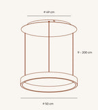 Sol Sculptural Dimmable LED Pendant Light