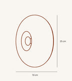 Amio Sculpted Glass LED Wall Light