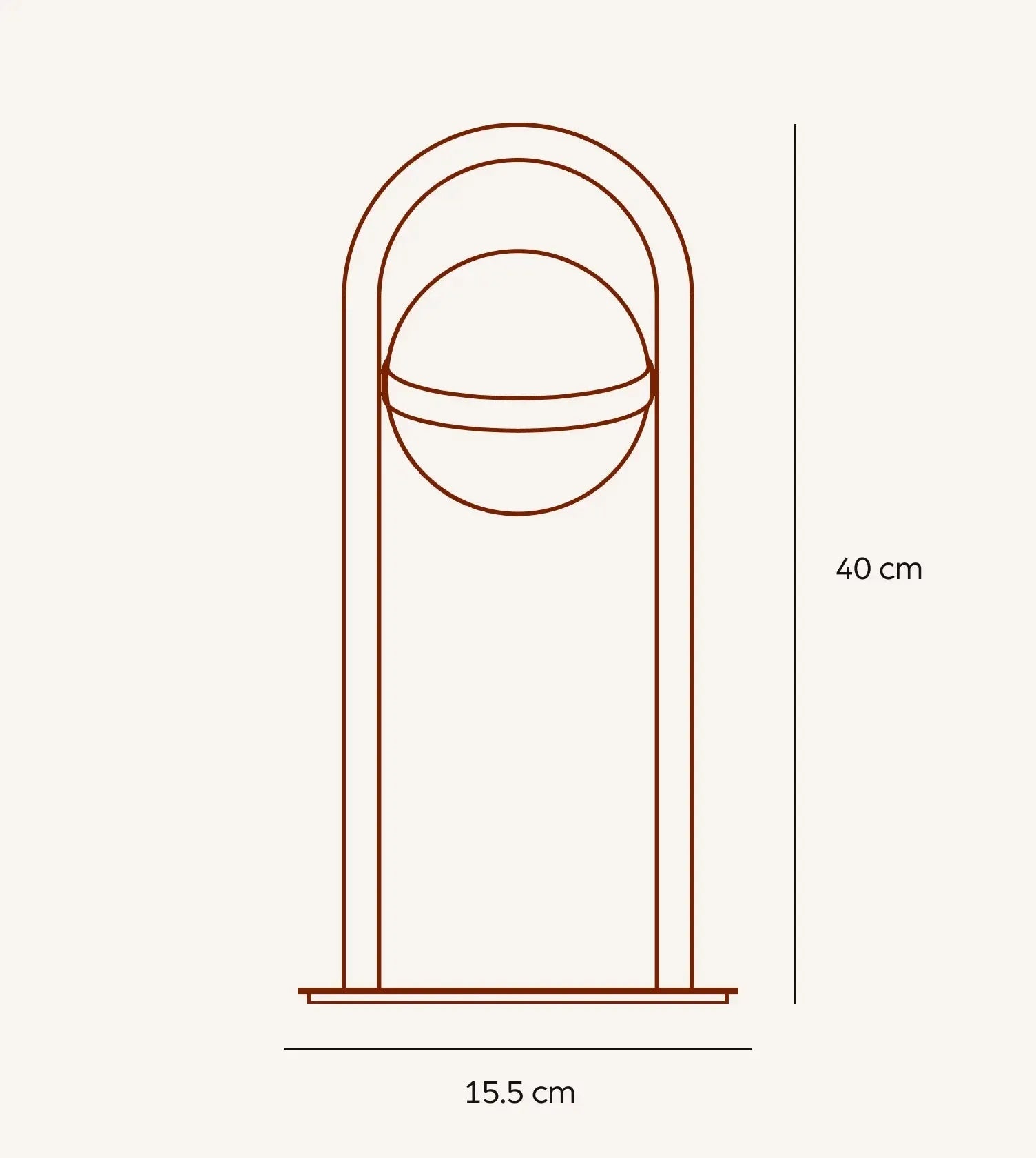 Liva Sculptural Dimmable LED Table Lamp