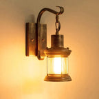 Silva Industrial Bronze Glass Wall Light