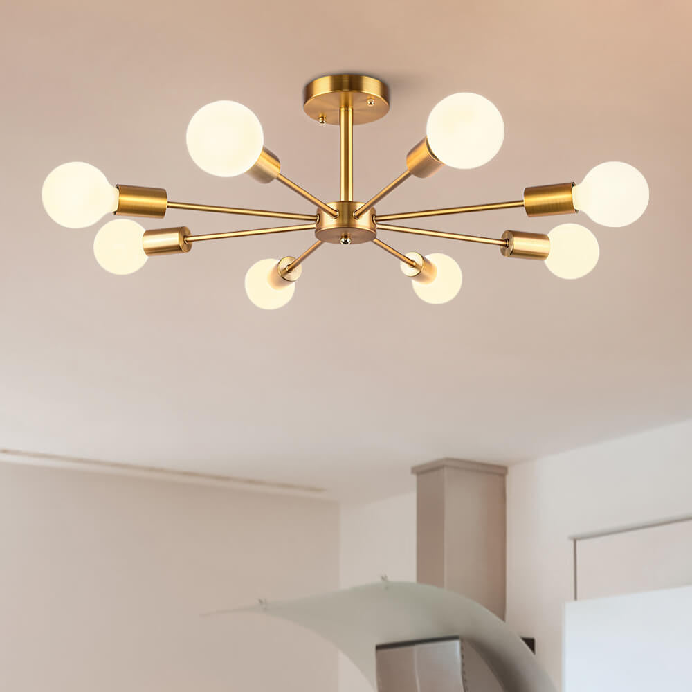 8-Light Sputnik Ceiling Light