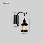 Silva Industrial Bronze Glass Wall Light